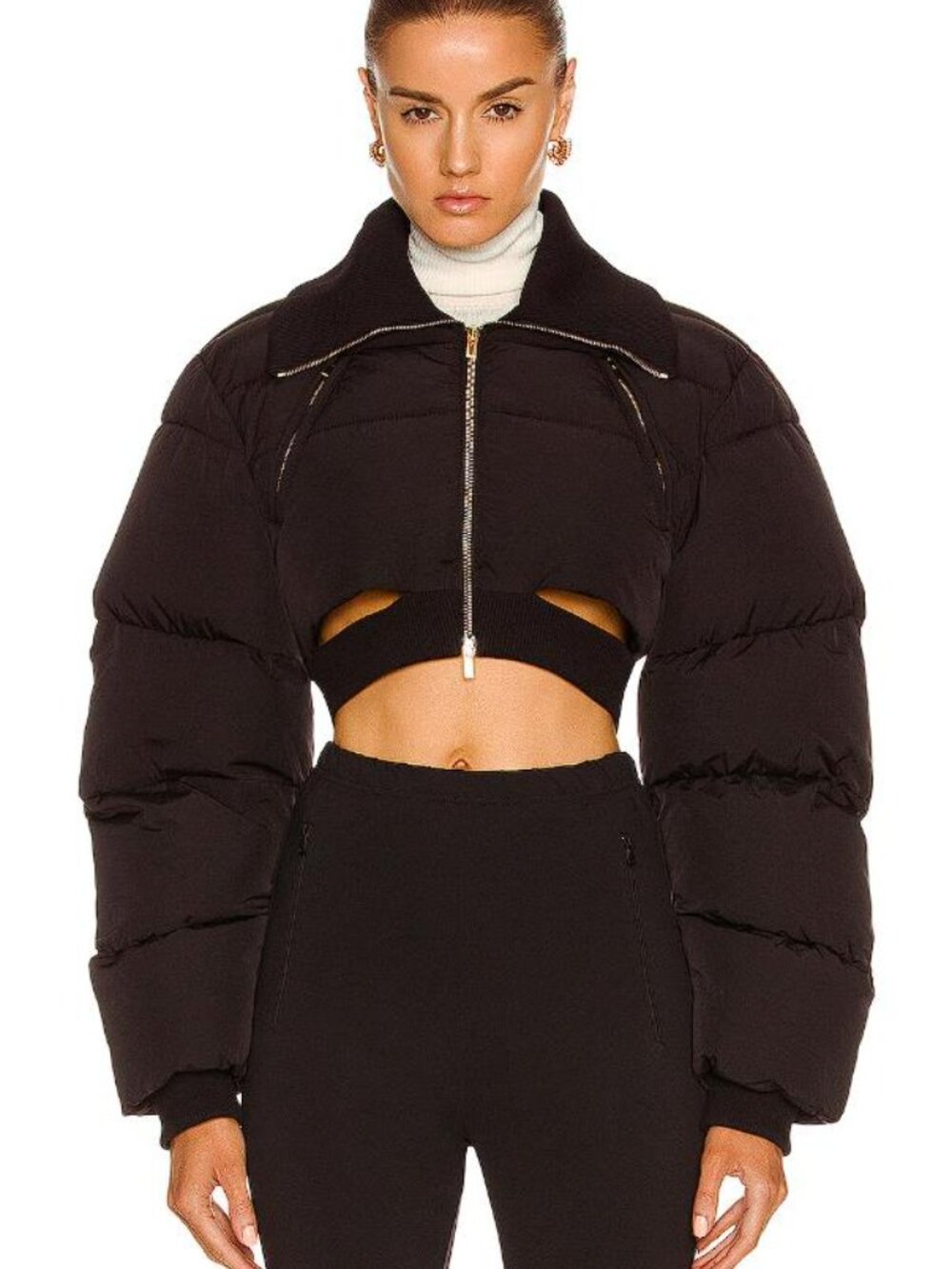 JACQUEMUS Women's La Doudoune Pralu Size 40/L in Black
